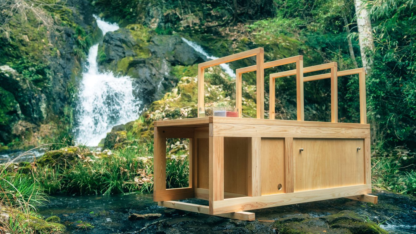 よもぎ蒸しベッド本体の全景